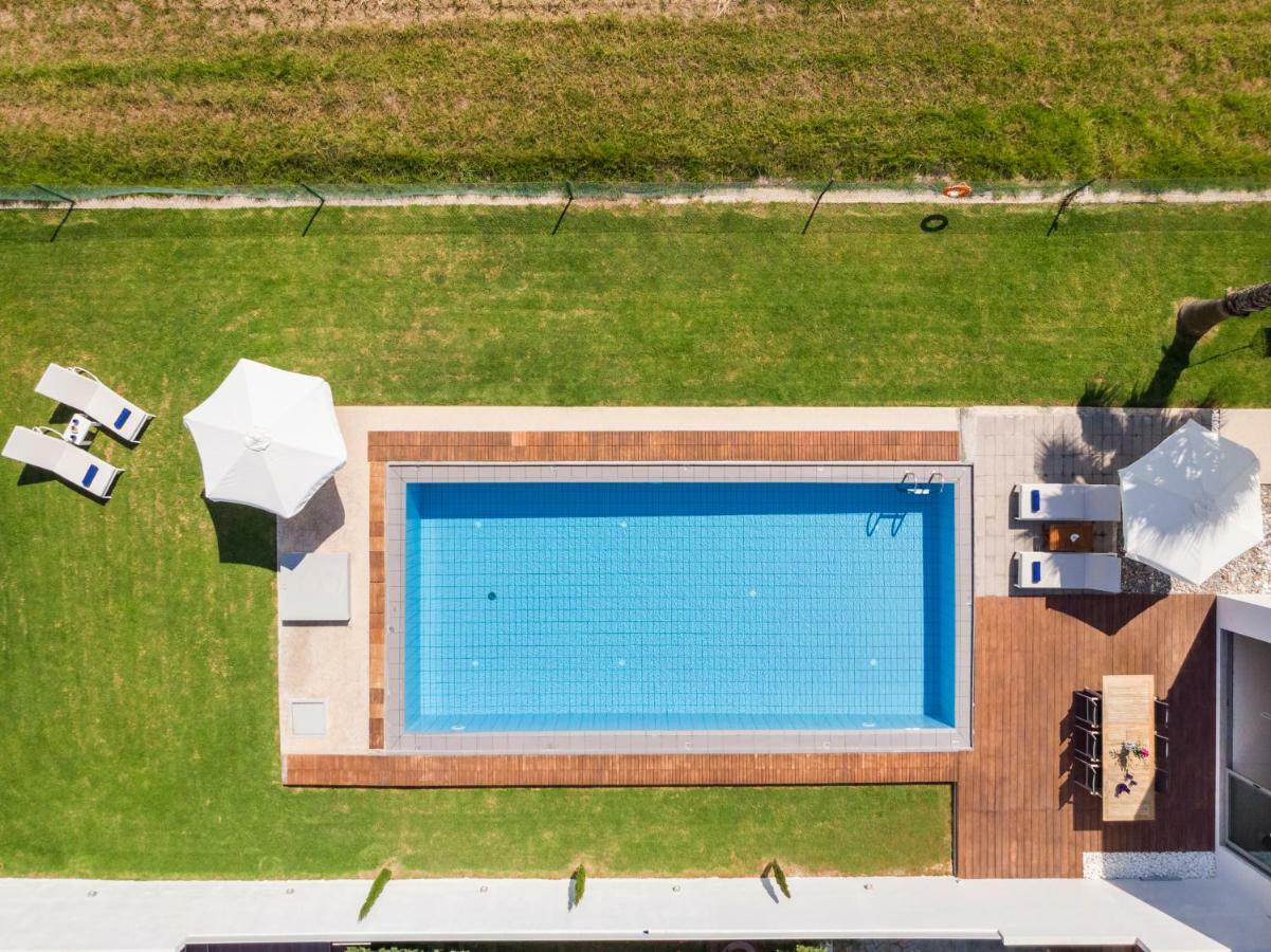 Blue Sea Luxury Villa Maleme  Bagian luar foto