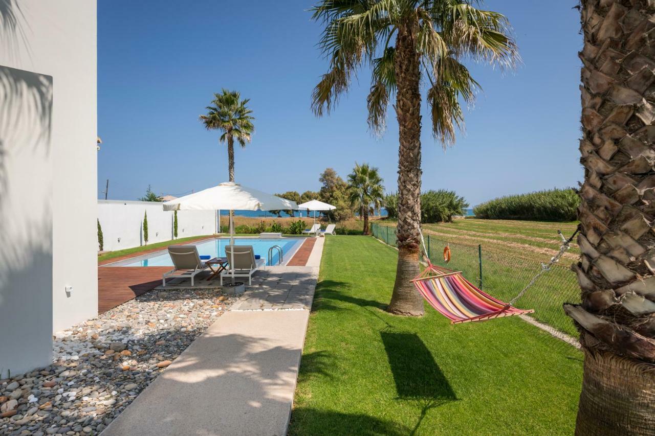 Blue Sea Luxury Villa Maleme  Bagian luar foto