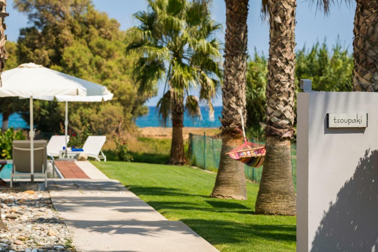 Blue Sea Luxury Villa Maleme  Bagian luar foto