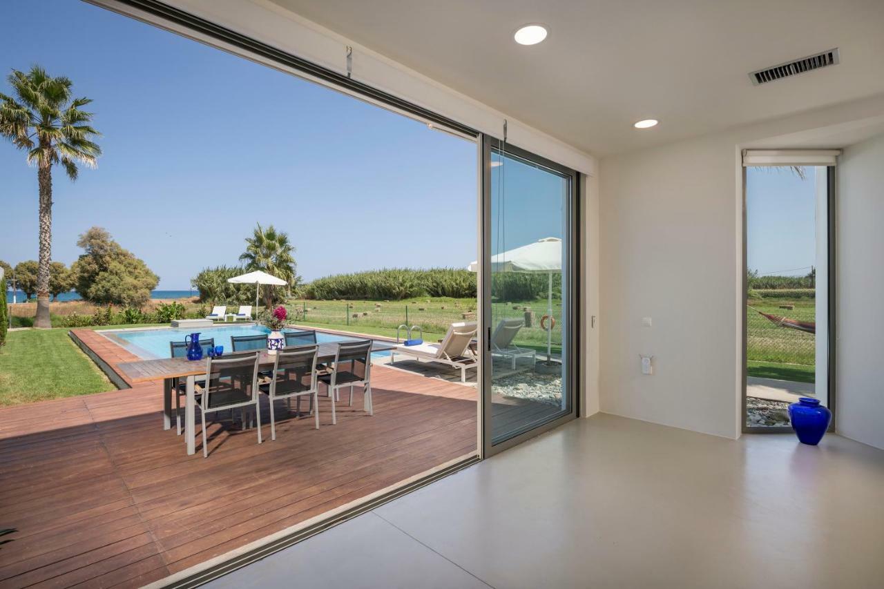 Blue Sea Luxury Villa Maleme  Bagian luar foto