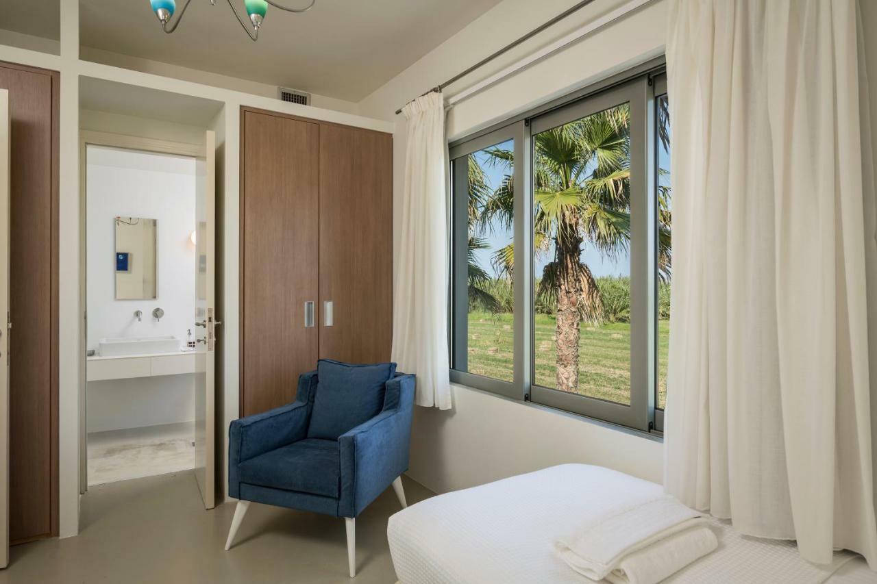 Blue Sea Luxury Villa Maleme  Bagian luar foto