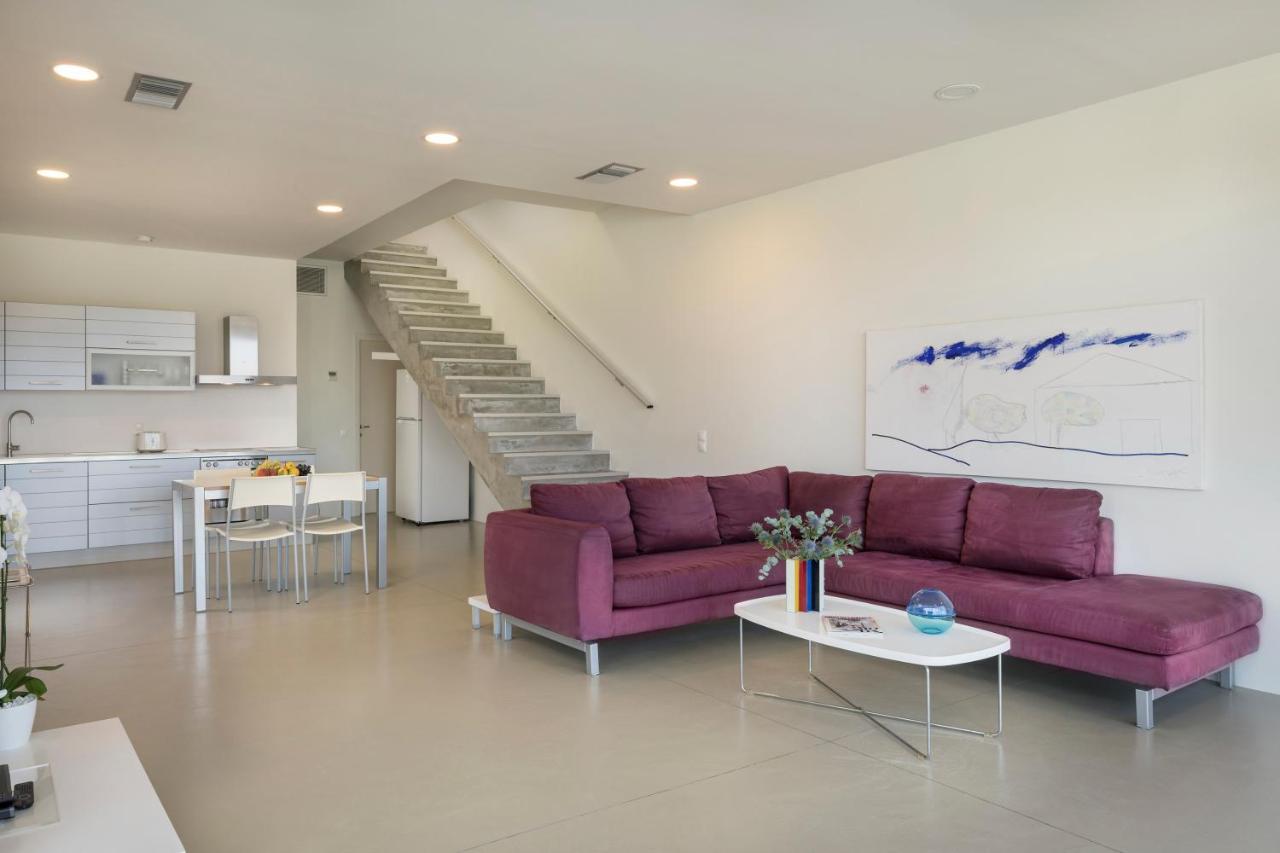 Blue Sea Luxury Villa Maleme  Bagian luar foto
